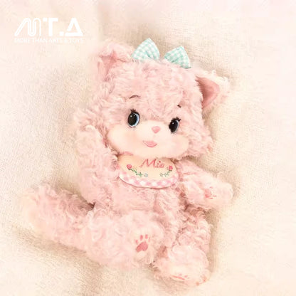 COCOTTO Mio "Strawberry Milk" Tea Time Edition - Pink Kitty Plush Doll