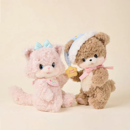 COCOTTO Mio "Strawberry Milk" Tea Time Edition - Pink Kitty Plush Doll