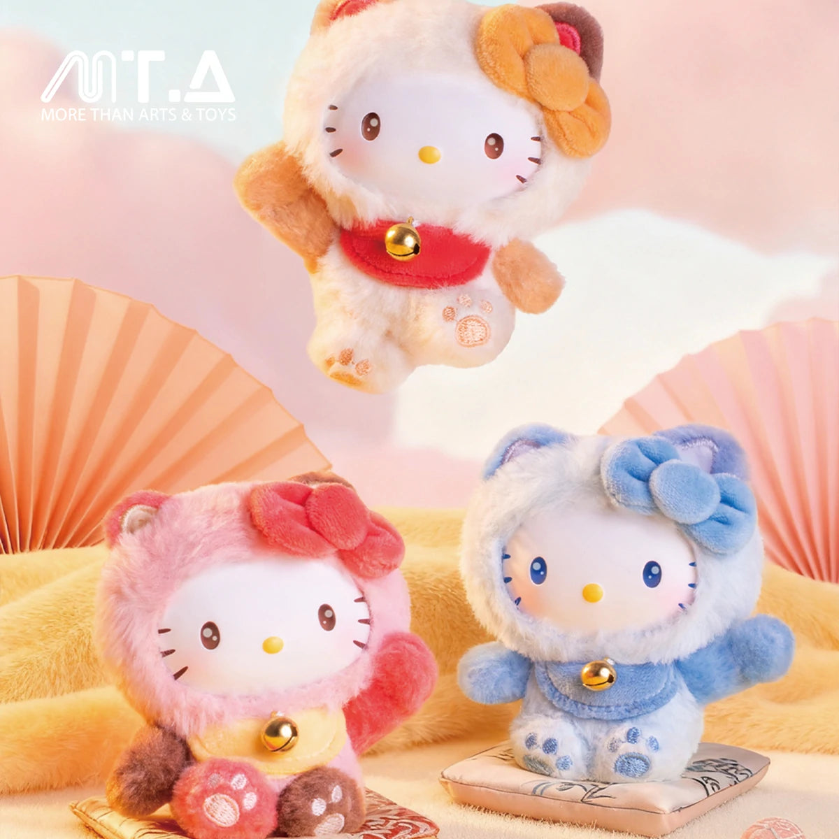 Hello Kitty Style Meow Blessing Series Mini Plush Relaxing Toy Blind Box