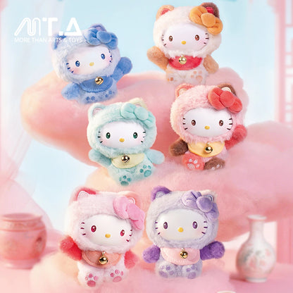 Hello Kitty Style Meow Blessing Series Mini Plush Relaxing Toy Blind Box