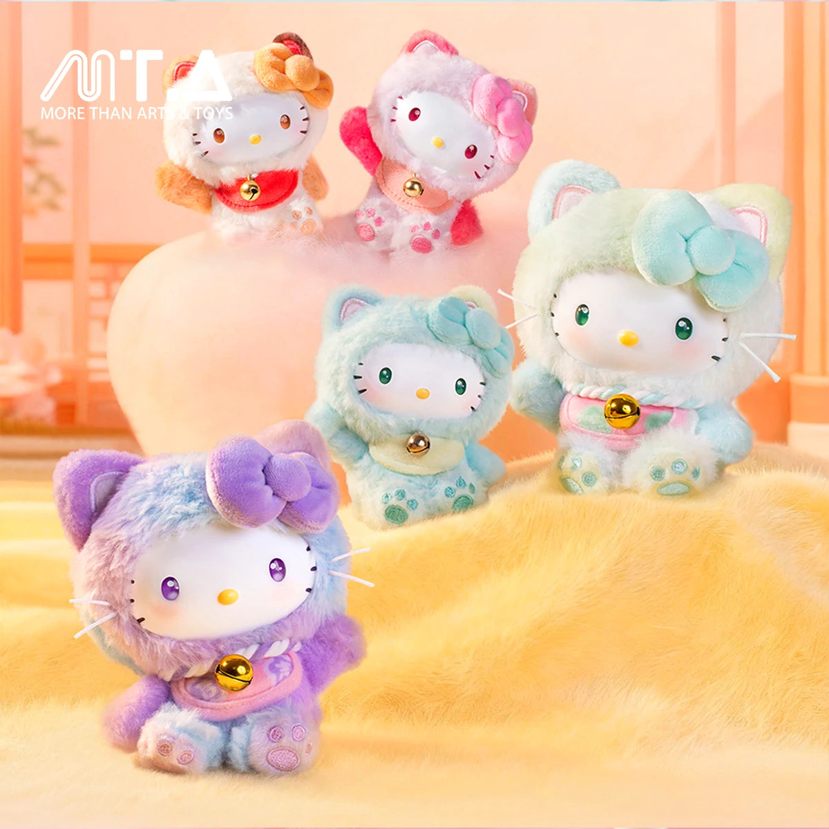 Hello Kitty Style Meow Blessing Series Mini Plush Relaxing Toy Blind Box