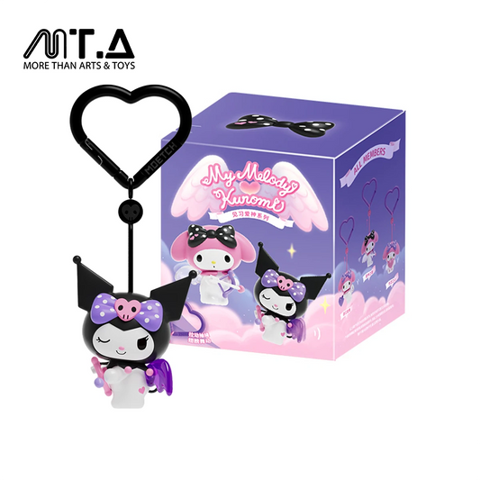 Kuromi & My Melody Trainee Cupid Series Movable Wind-Up Charm Blind Box