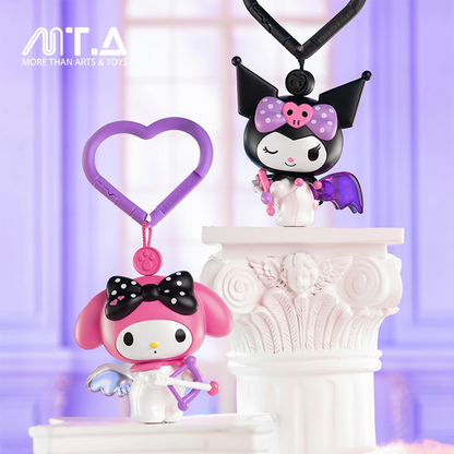 Kuromi & My Melody Trainee Cupid Series Movable Wind-Up Charm Blind Box