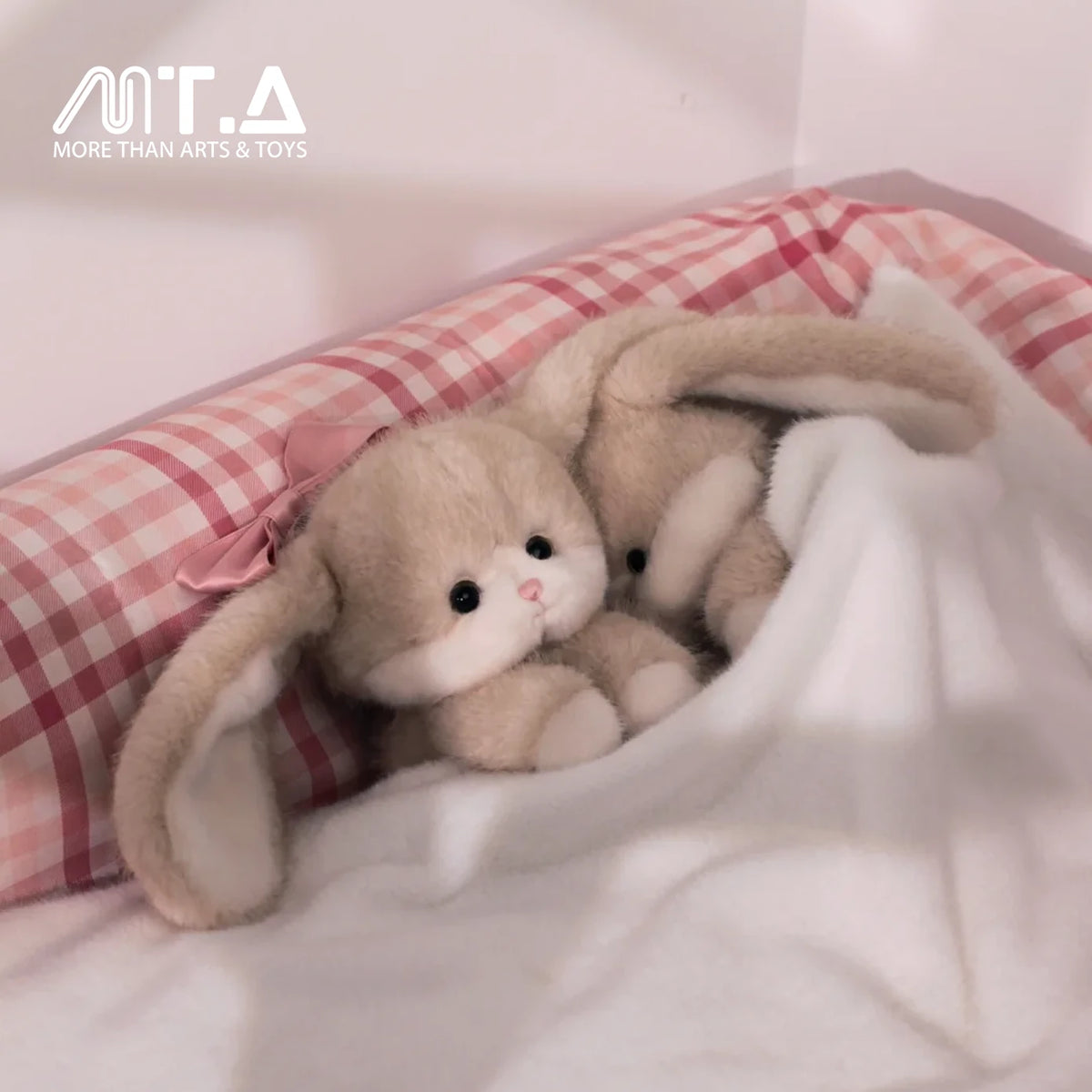 Nini Bunny Plush Pendant – Bow-Tied Top-Knot or Floppy Ears