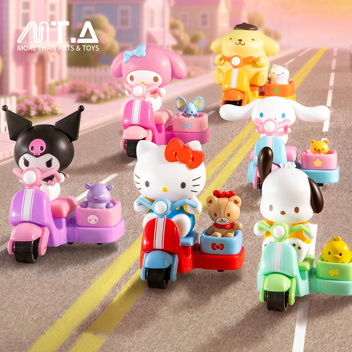 Sanrio Characters Breezy Scooter Series Movable Toy Blind Box