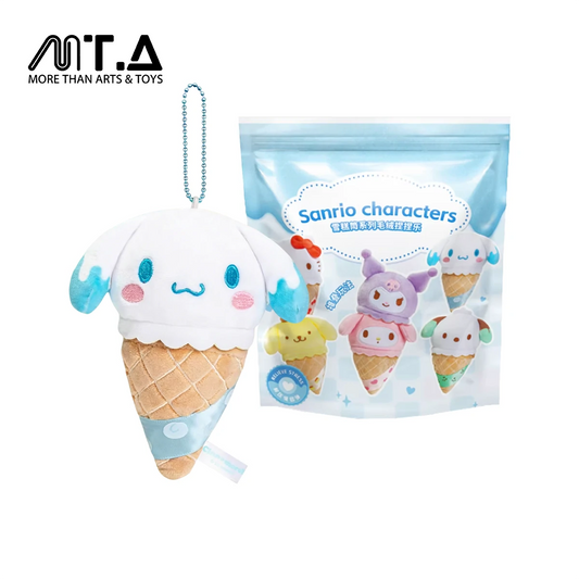Sanrio Characters Ice Cream Cone Series Plush Relaxing Toy Blind Bag