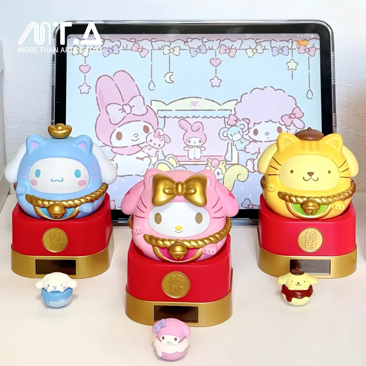 Sanrio characters Lucky Cat Series Light Movable Fun Blind Box