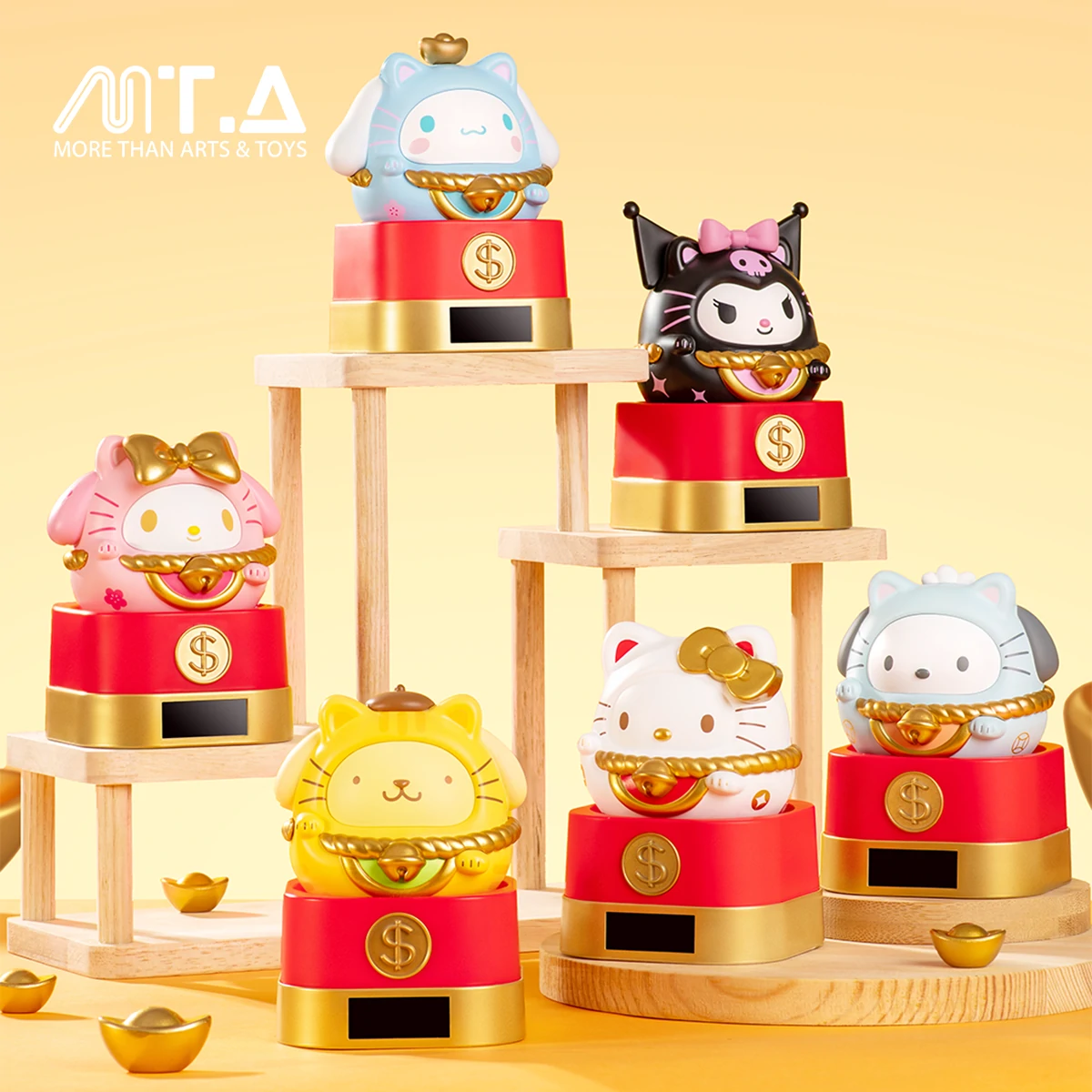 Sanrio characters Lucky Cat Series Light Movable Fun Blind Box