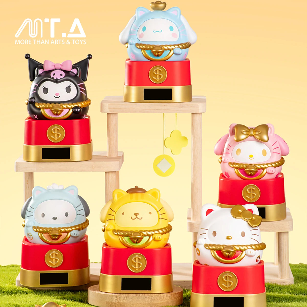 Sanrio characters Lucky Cat Series Light Movable Fun Blind Box