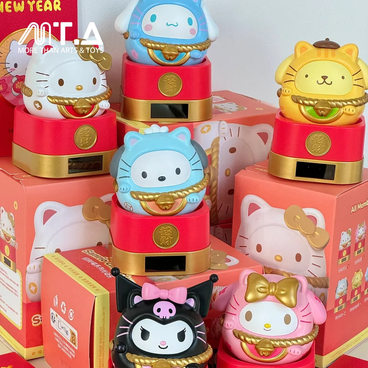 Sanrio characters Lucky Cat Series Light Movable Fun Blind Box