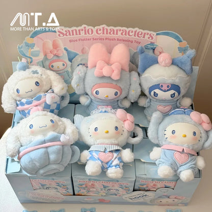 Sanrio Characters Blue Flutter Series Plush Relaxing Toy Blind Box