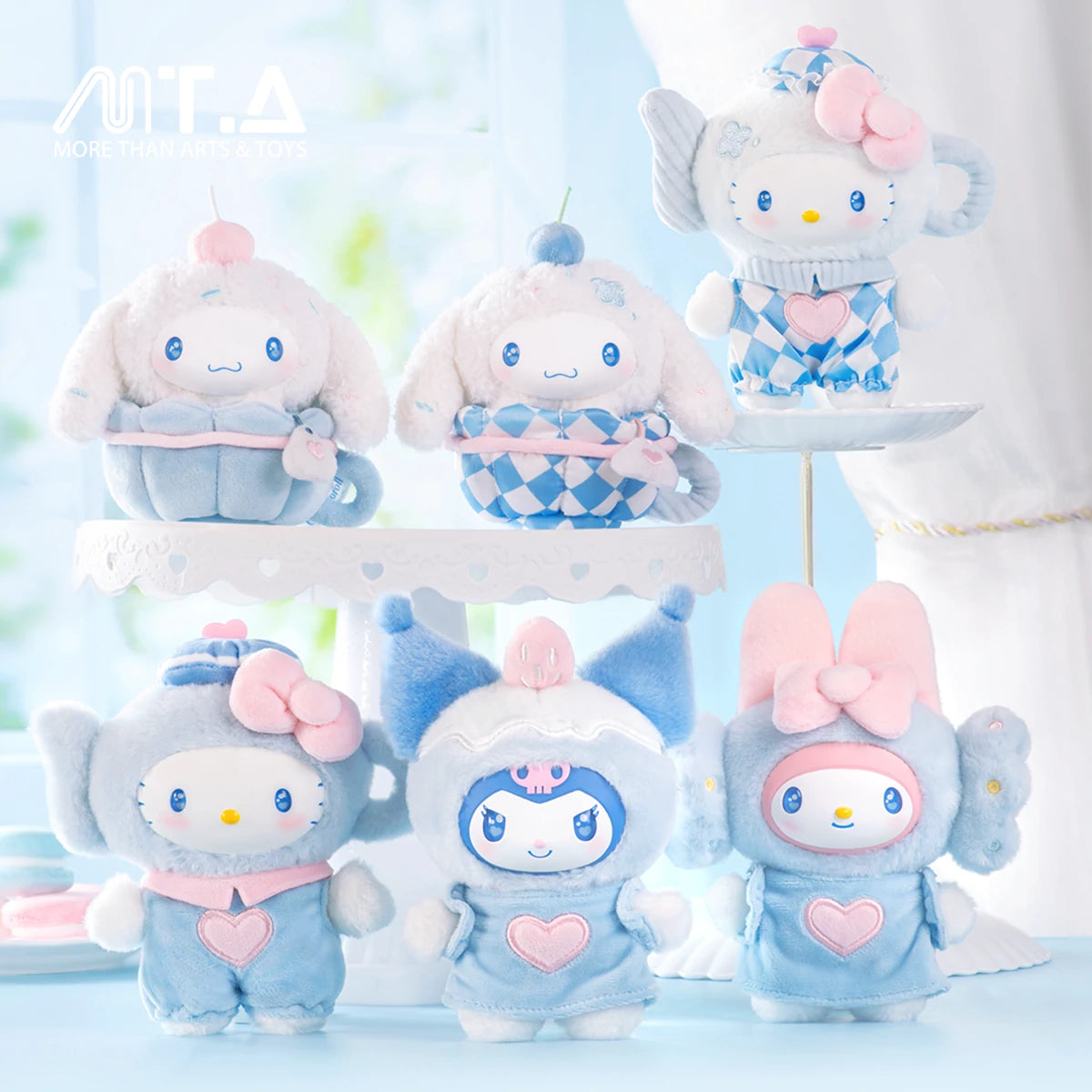 Sanrio Characters Blue Flutter Series Plush Relaxing Toy Blind Box
