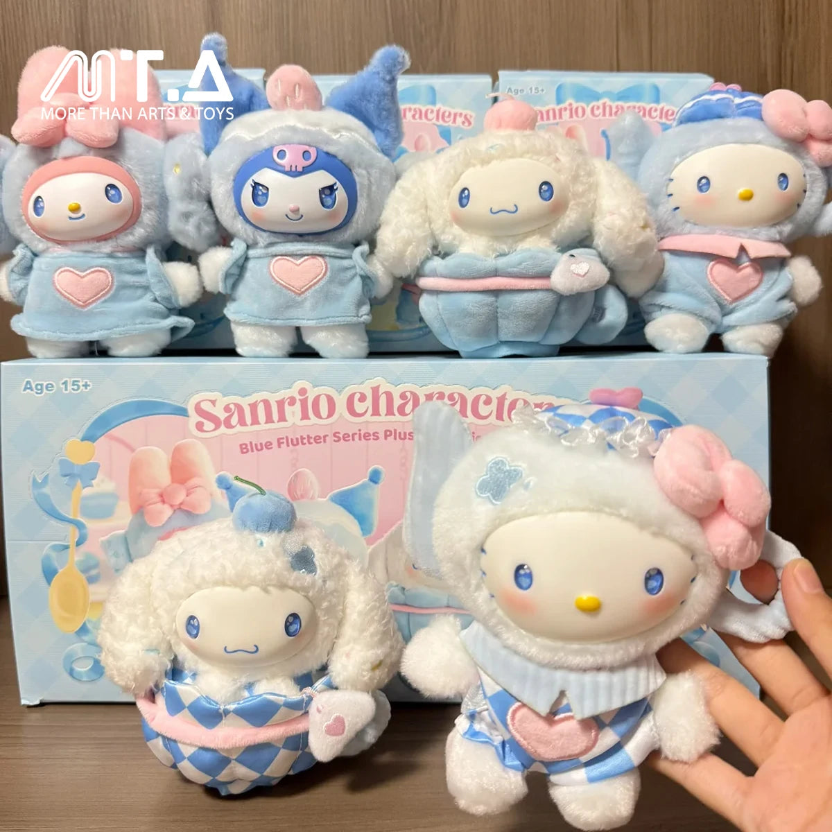 Sanrio Characters Blue Flutter Series Plush Relaxing Toy Blind Box