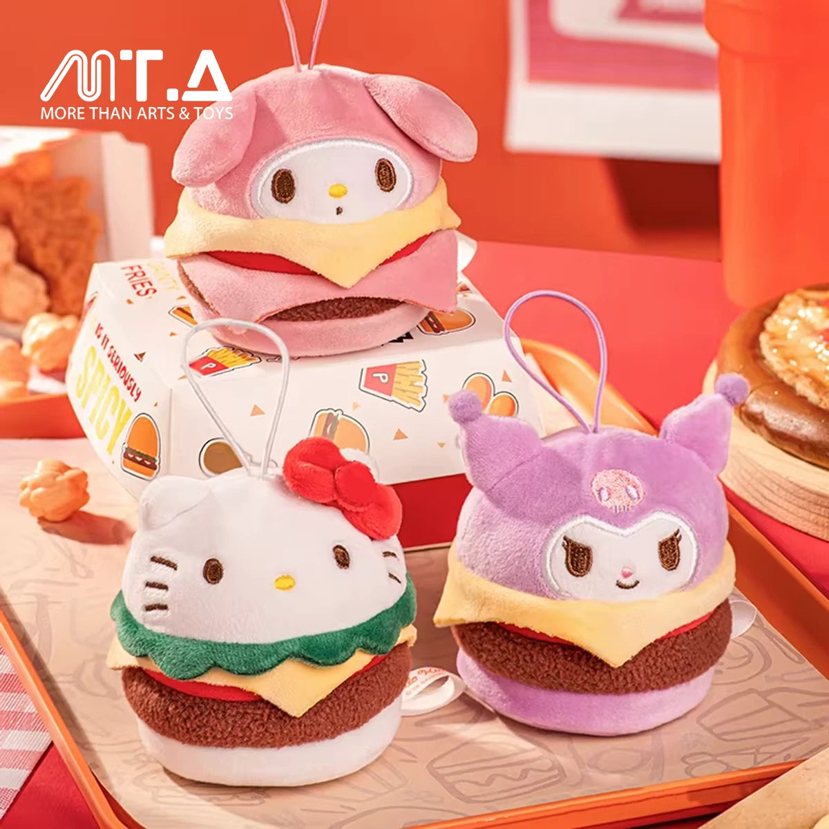 Sanrio Characters Burger Series Plush Relaxing Toy Blind Bag