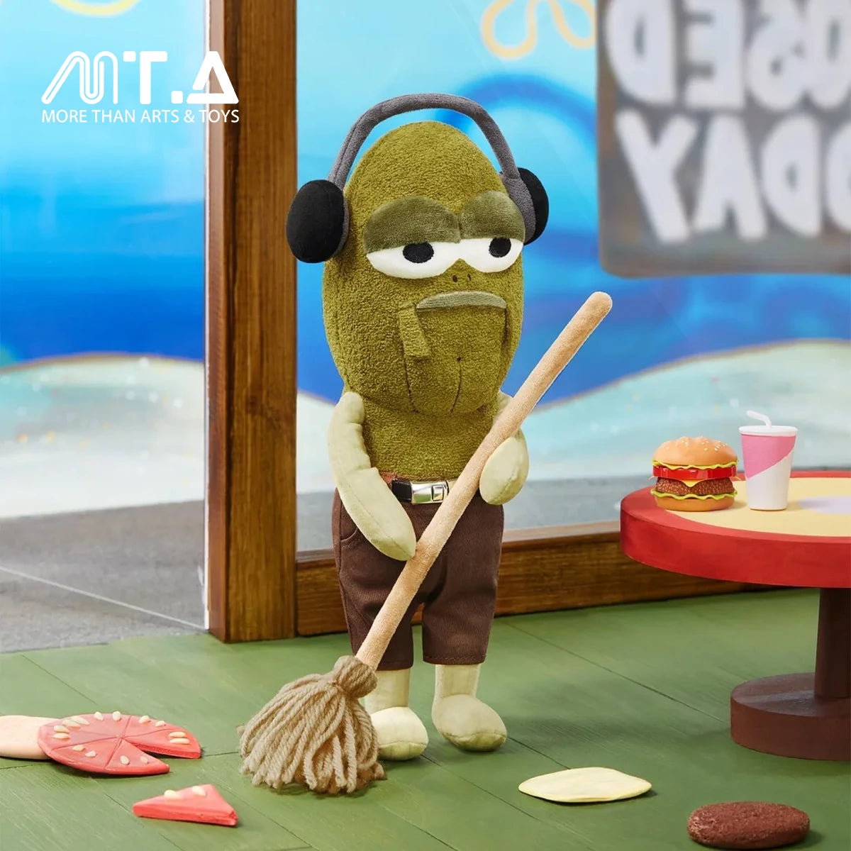 SpongeBob Waiter-themed Costume Plush Doll