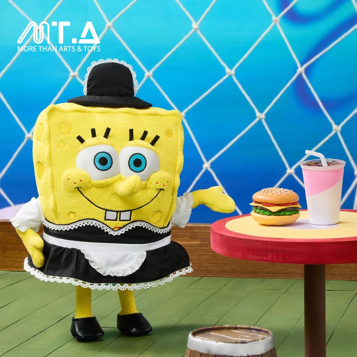 SpongeBob Waiter-themed Costume Plush Doll