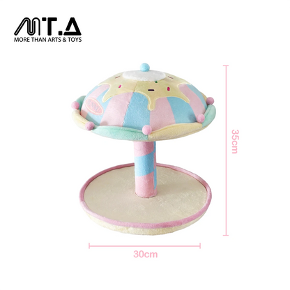 Sweet Swirl Dessert Carousel Plush Charm Display Stand