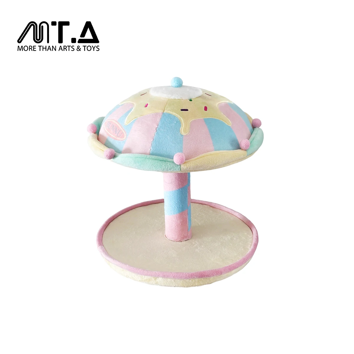Sweet Swirl Dessert Carousel Plush Charm Display Stand