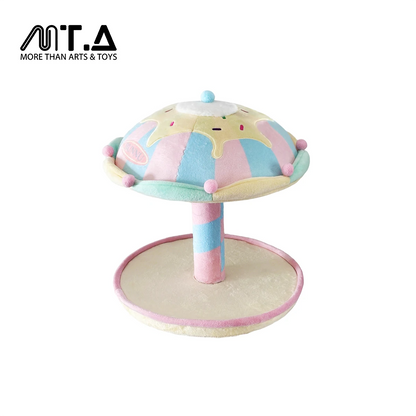 Sweet Swirl Dessert Carousel Plush Charm Display Stand