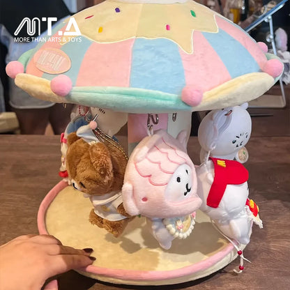 Sweet Swirl Dessert Carousel Plush Charm Display Stand