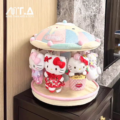 Sweet Swirl Dessert Carousel Plush Charm Display Stand